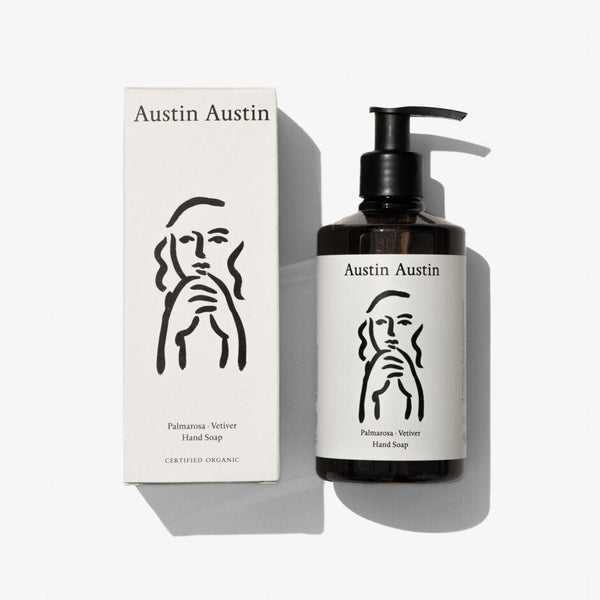 Austin Austin Organic Palmarosa and Vetiver Hand Soap-Austin Austin-Oak Manor Fragrances