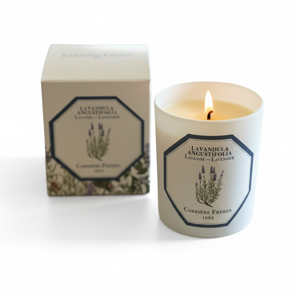 Carriere Freres Lavender Candle 185 g-Carriere Freres-Oak Manor Fragrances