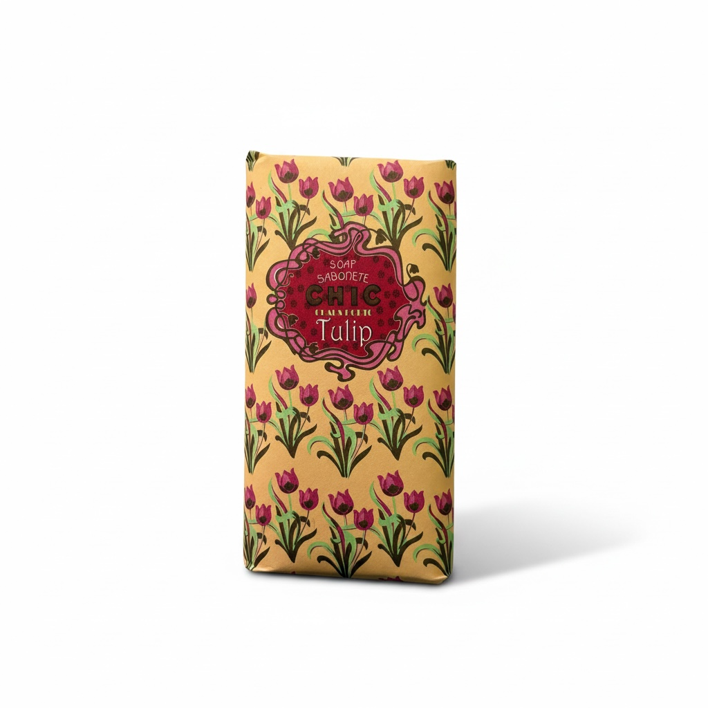 Claus Porto Chic Tulip Wax Sealed Soap Bar 150 g (5.3 oz)-Claus Porto-Oak Manor Fragrances