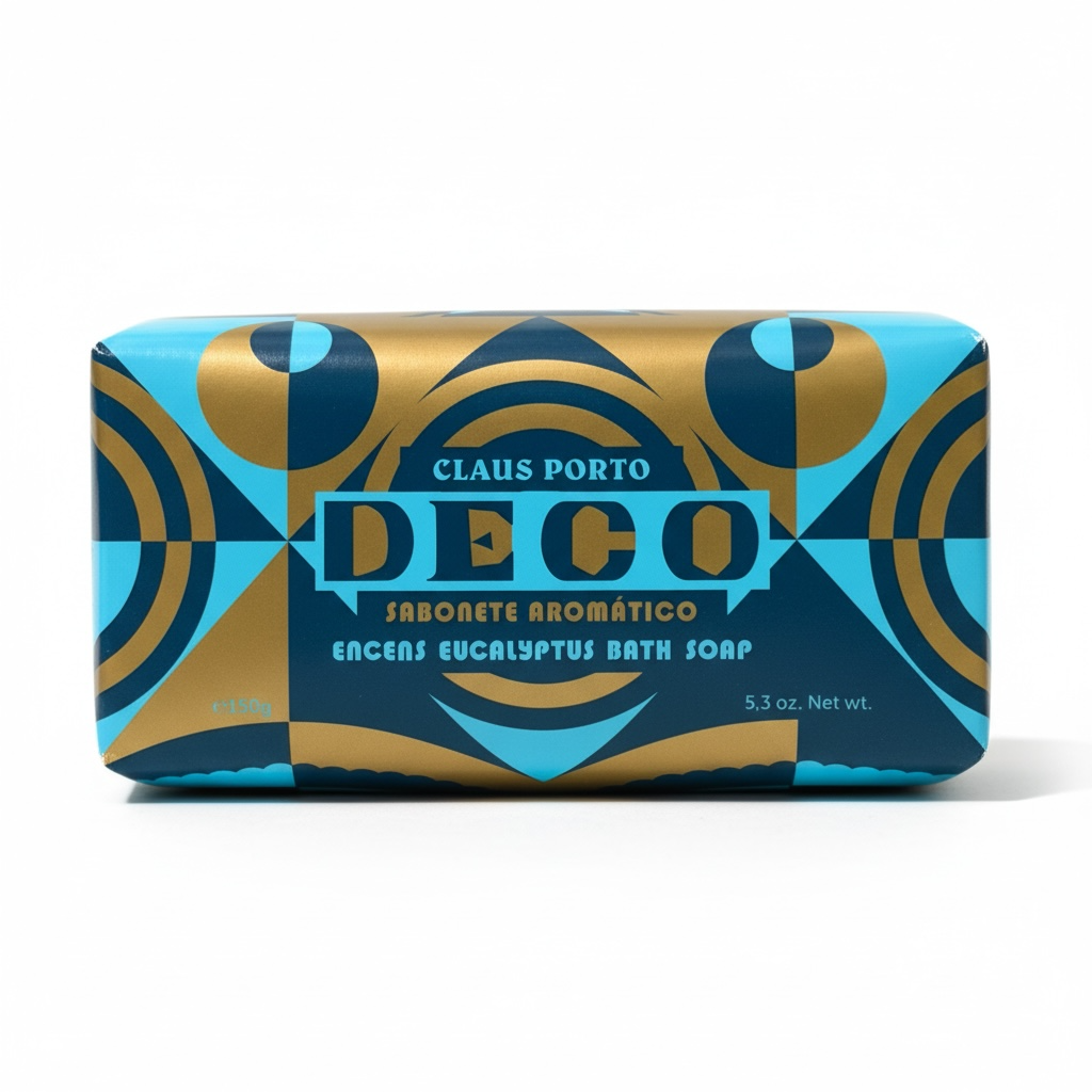 Claus Porto Deco Encens Eucalyptus Soap Bar 150 g (5.3 oz)-Claus Porto-Oak Manor Fragrances