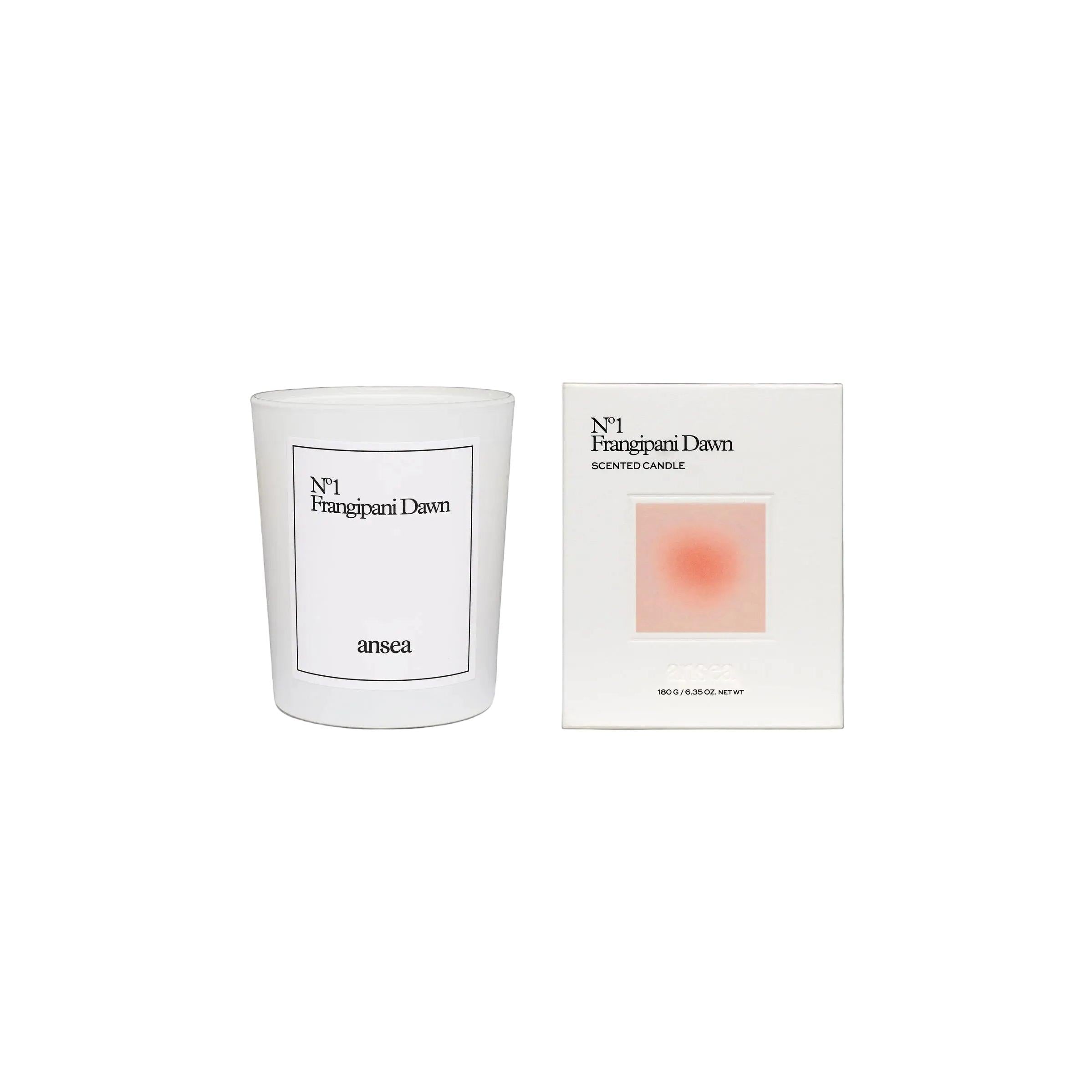 Ansea Frangipani Dawn Boxed Candle 180 g-Ansea Frangipani Dawn-Oak Manor Fragrances