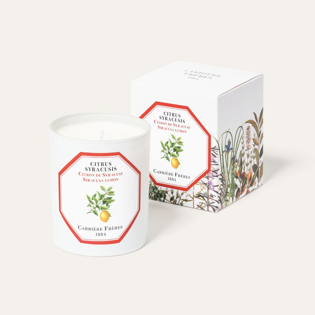 Carriere Freres Siracusa Lemon Candle 185 g-Carriere Freres-Oak Manor Fragrances