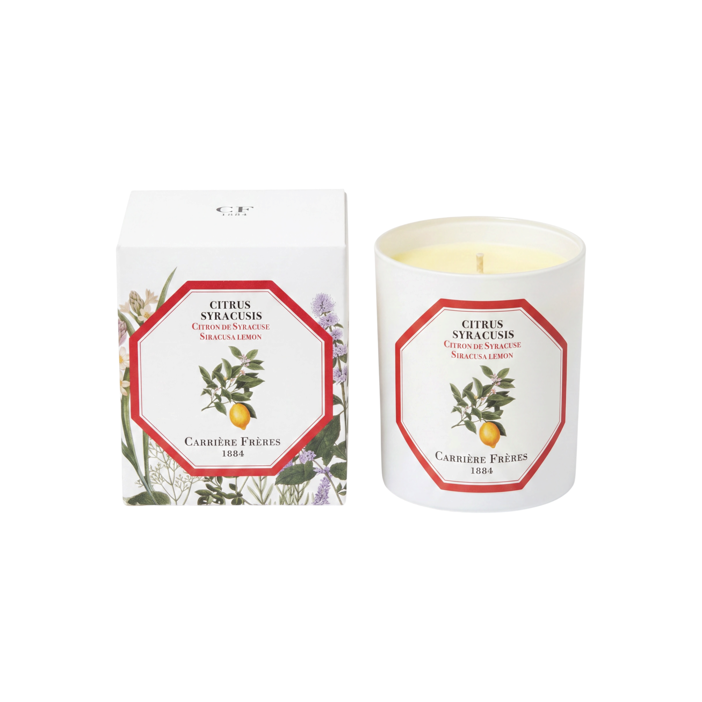 Carriere Freres Siracusa Lemon Candle 185 g-Carriere Freres-Oak Manor Fragrances