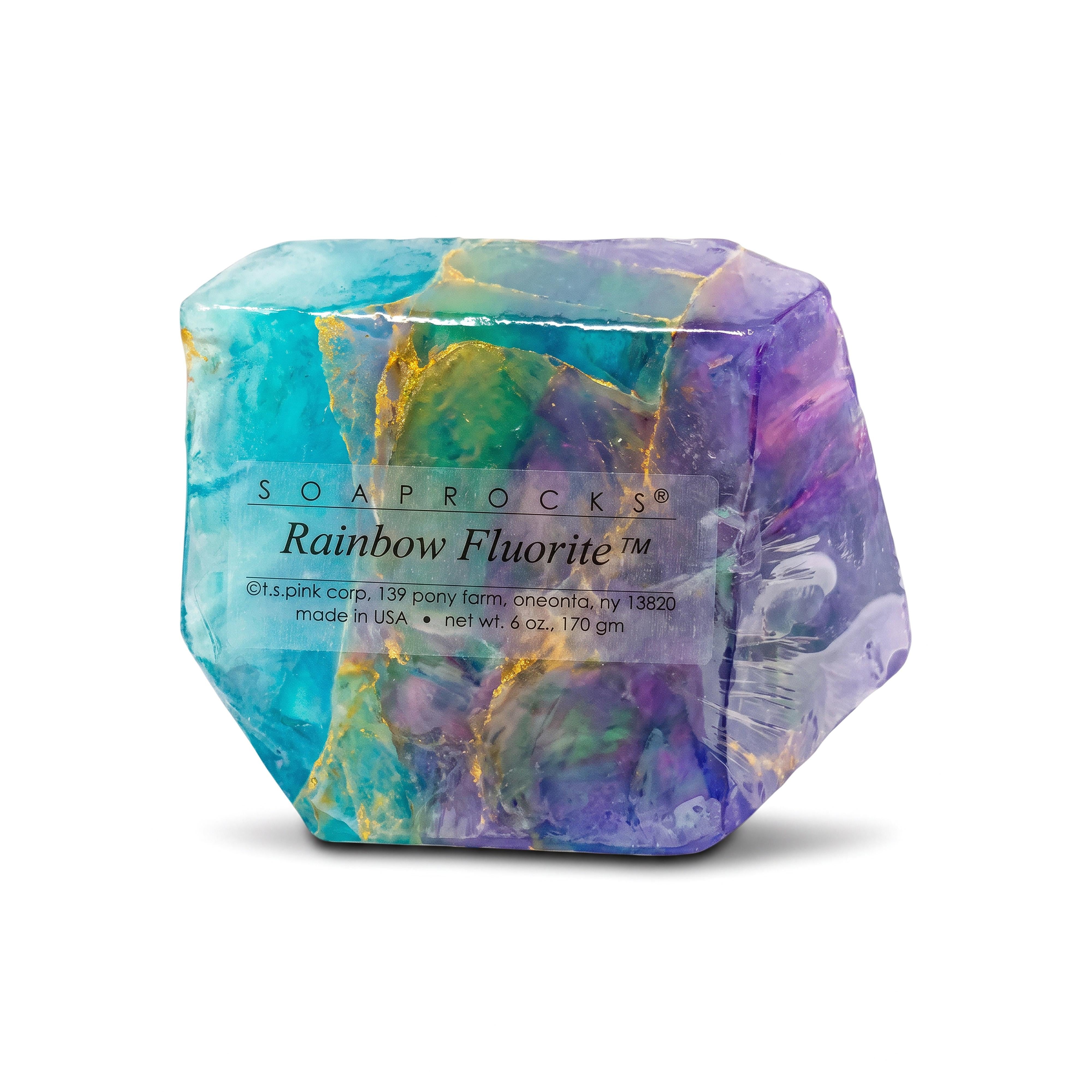 T.S. Pink SoapRocks 6 oz Rainbow Fluorite-T.S. Pink SoapRocks-Oak Manor Fragrances