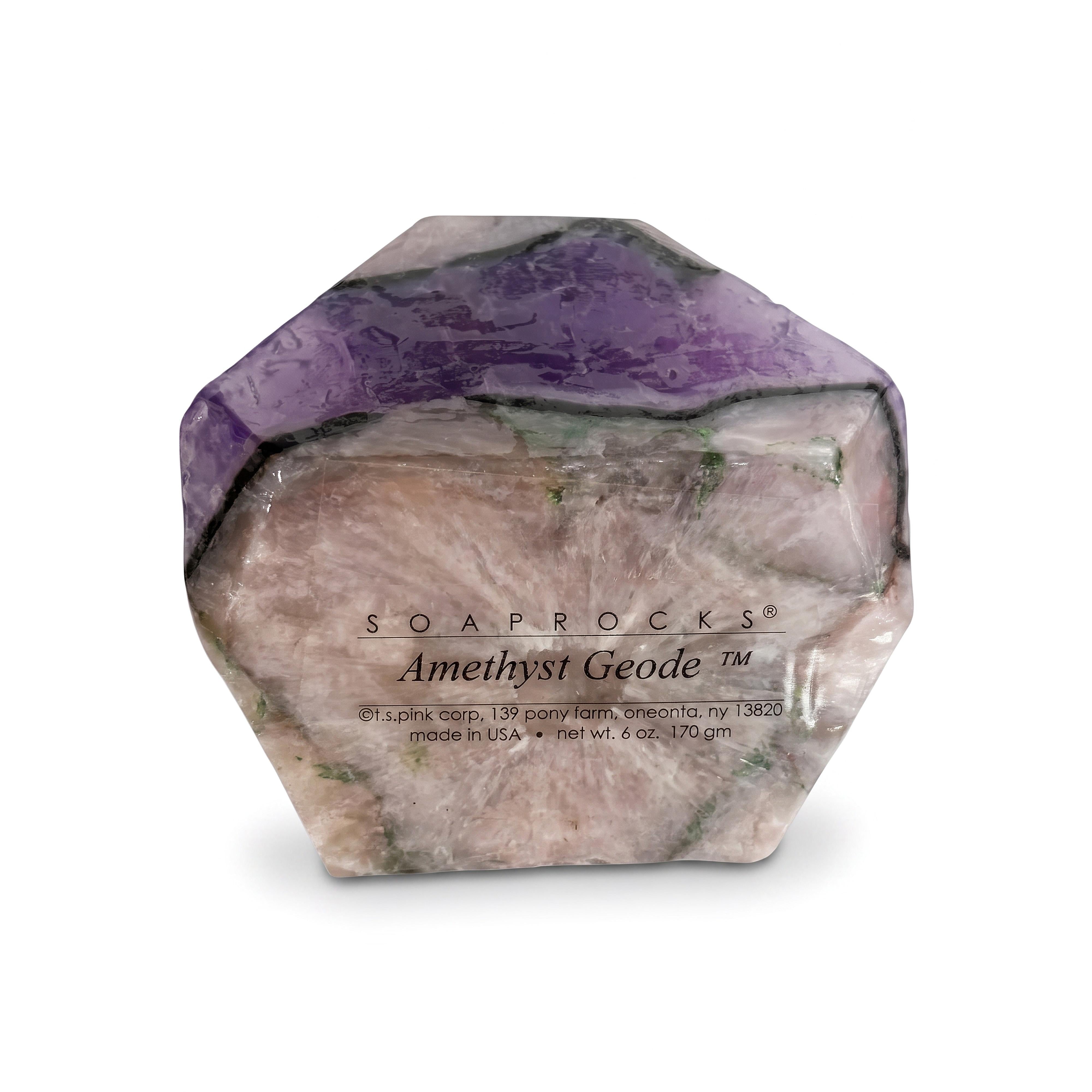 T.S. Pink SoapRocks 6 oz Amethyst Geode-T.S. Pink SoapRocks-Oak Manor Fragrances