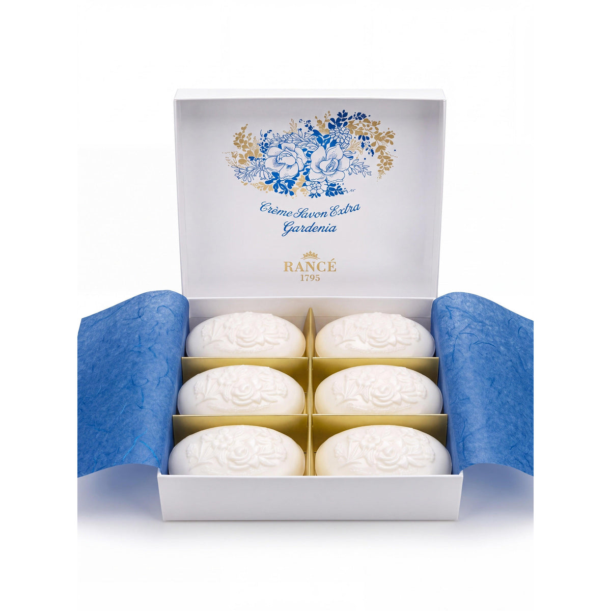 Rance 1795 Soaps Gardenia Soap Box-Rance Soaps-Oak Manor Fragrances