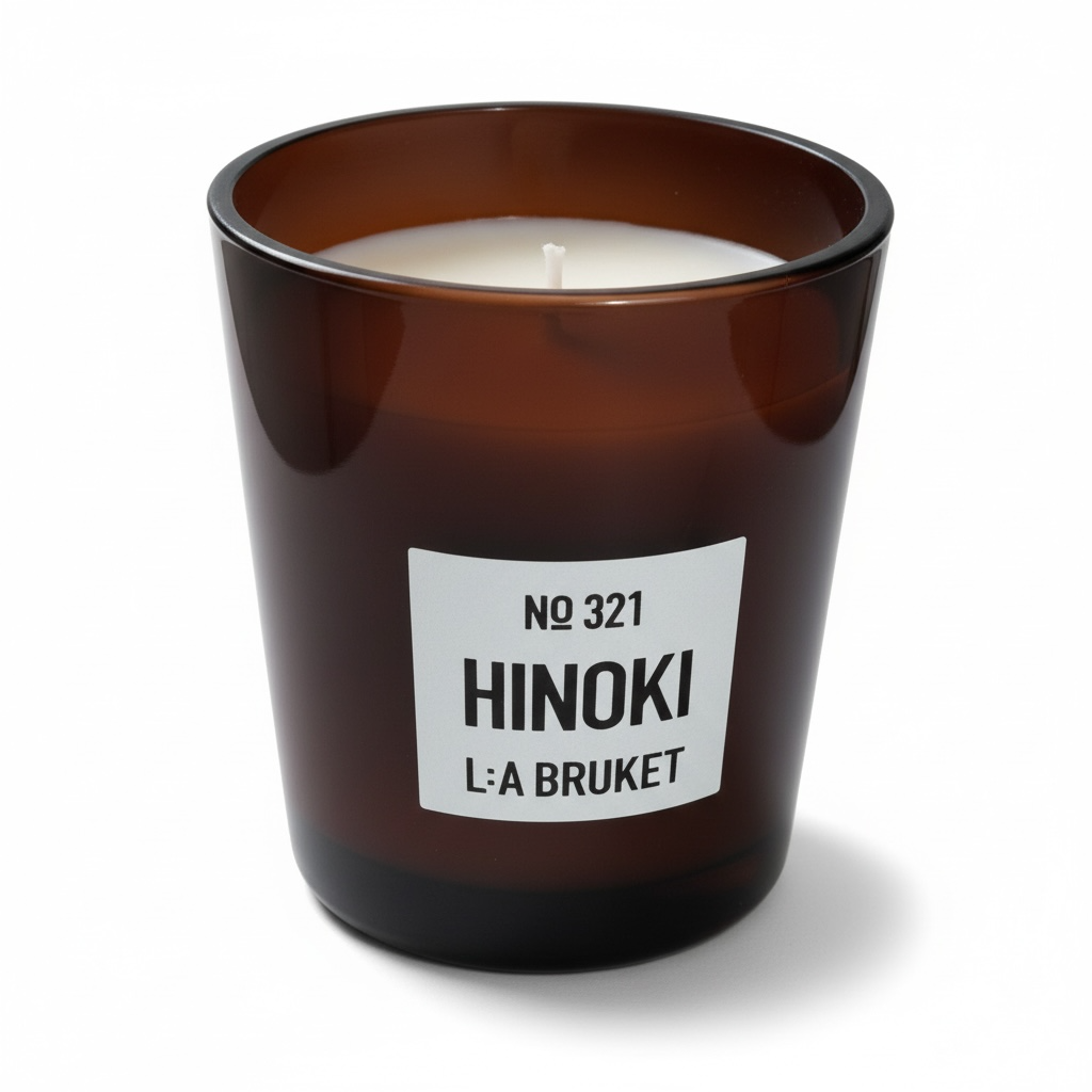 L:A Bruket No. 321 Hinoki Candle 260g-L:A Bruket-Oak Manor Fragrances