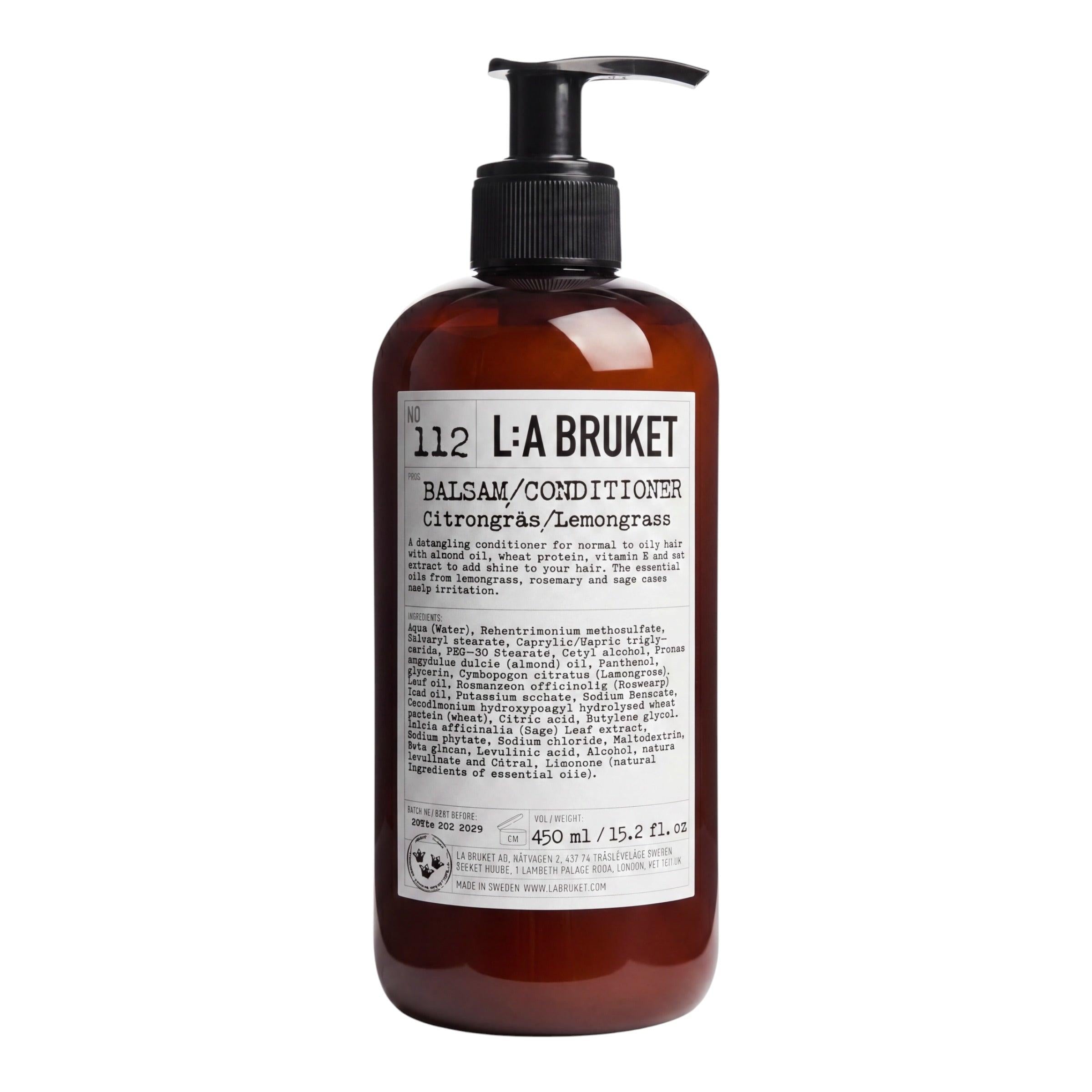L:A Bruket No. 112 Lemongrass Conditioner 450 ml-L:A Bruket-Oak Manor Fragrances