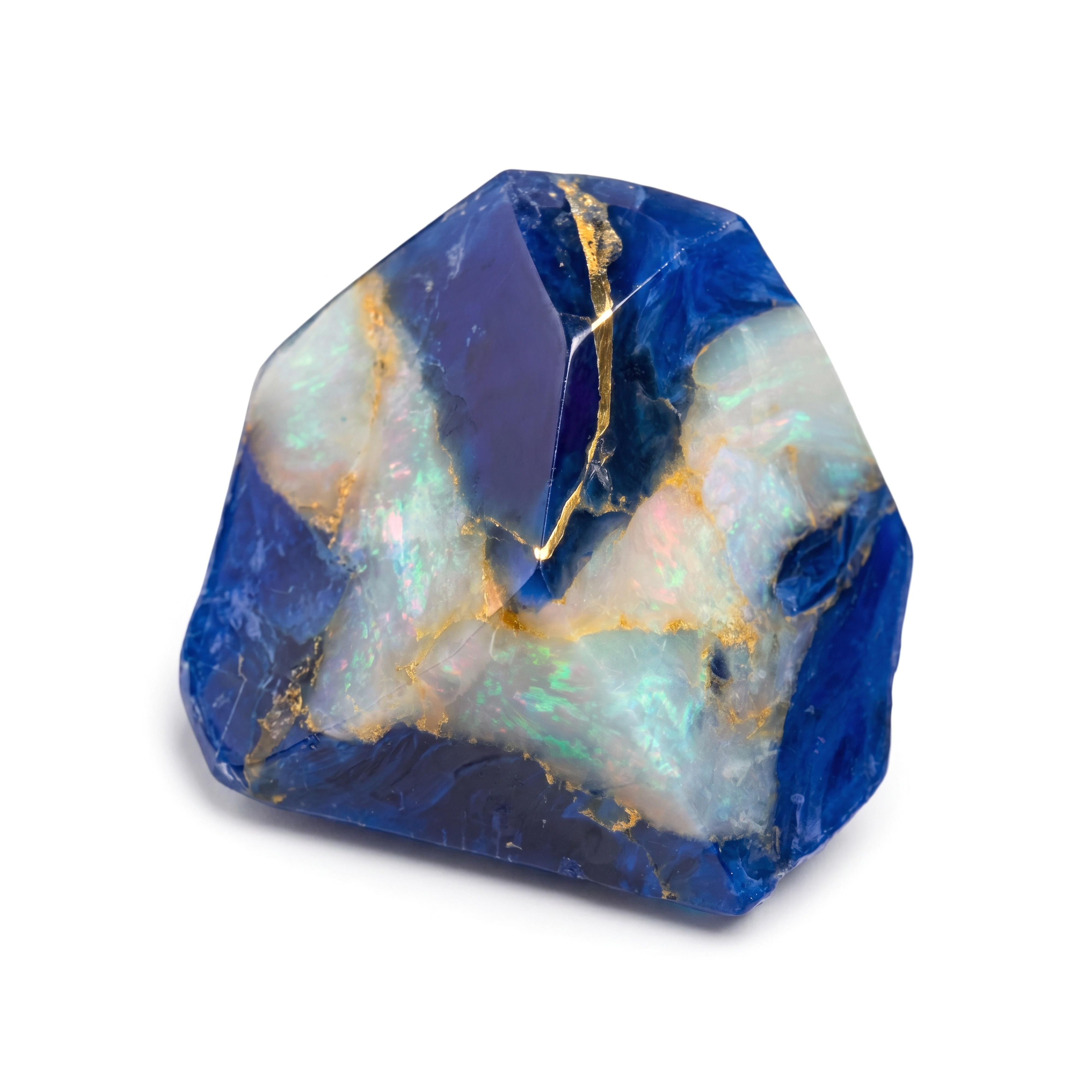 T.S. Pink SoapRocks 6 oz Jewel Collection White Opal In Lapis-T.S. Pink SoapRocks-Oak Manor Fragrances