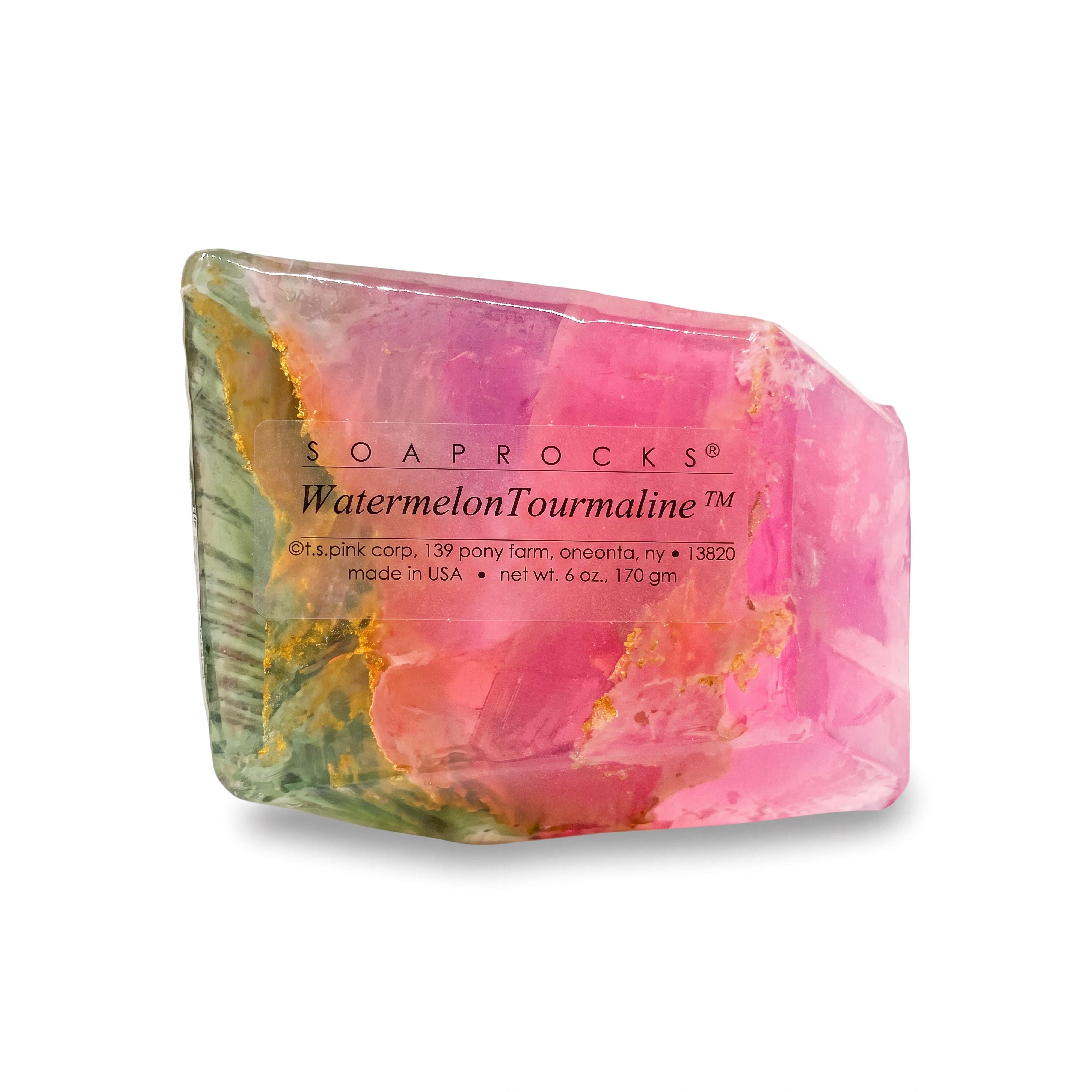 T.S. Pink SoapRocks 6 oz Watermelon Tourmaline-T.S. Pink SoapRocks-Oak Manor Fragrances