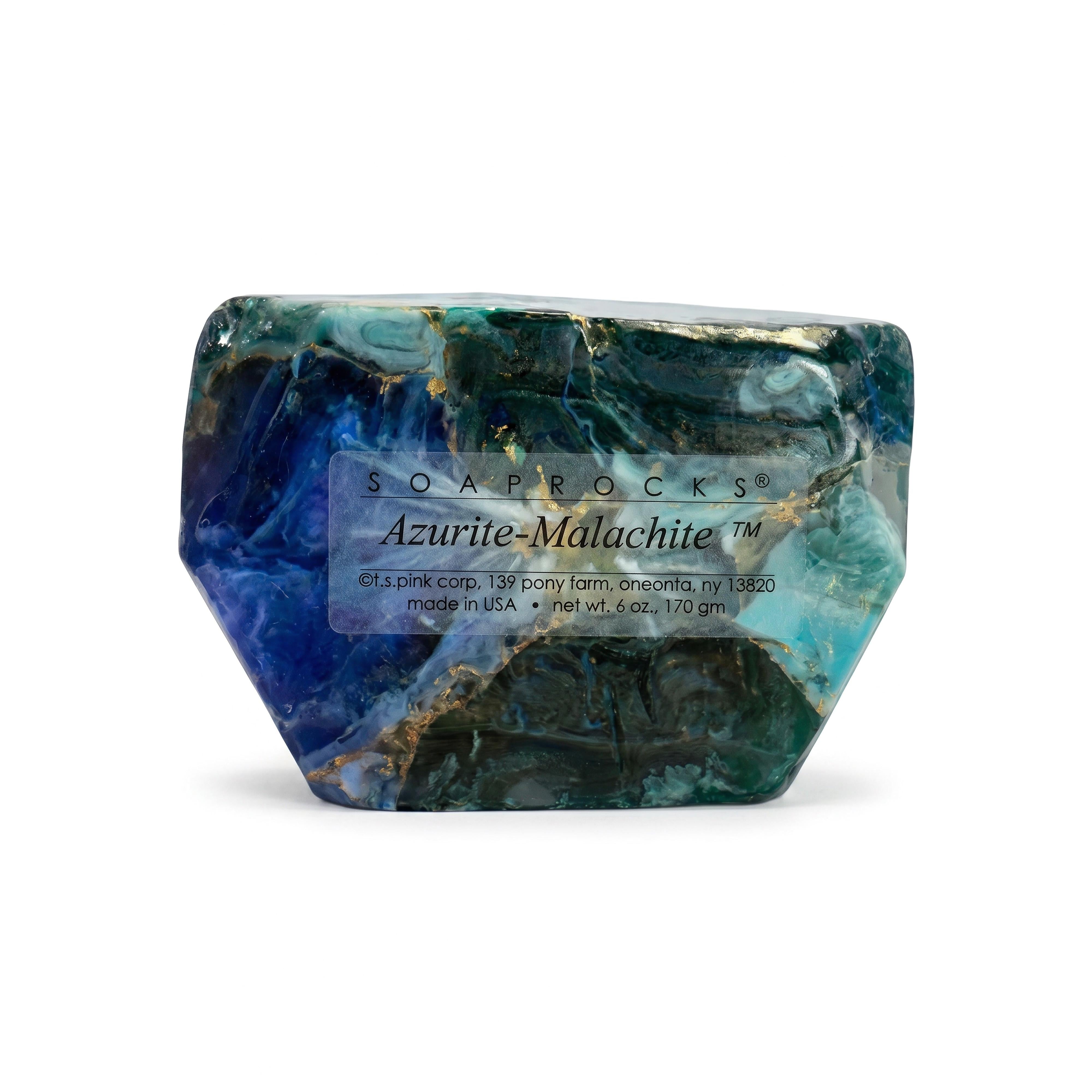 T.S. Pink SoapRocks 6 oz Azurite Malachite-T.S. Pink SoapRocks-Oak Manor Fragrances