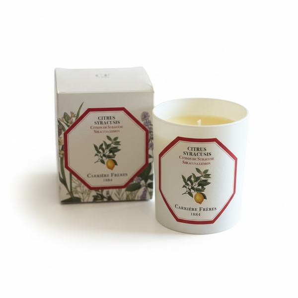 Carriere Freres Siracusa Lemon Candle 185 g-Carriere Freres-Oak Manor Fragrances