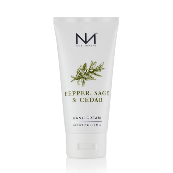 Niven Morgan Pepper Sage and Cedar Travel Hand Cream 2.6 oz-Niven Morgan-Oak Manor Fragrances