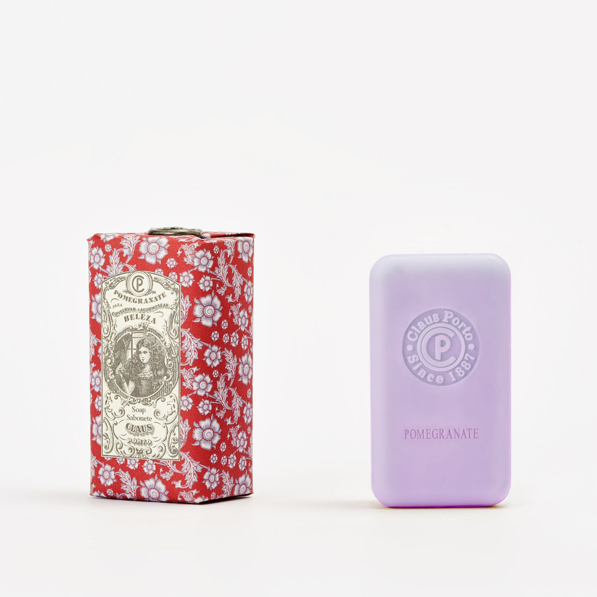 Claus Porto Mirror Pomegranate Wax Sealed Soap Bar 150 g (5.3 oz)-Claus Porto-Oak Manor Fragrances