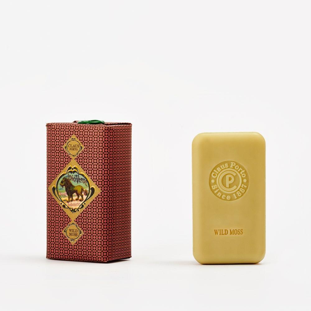 Claus Porto Leao Verde Wild Moss Wax Sealed Soap Bar 150 g (5.3 oz)-Claus Porto-Oak Manor Fragrances