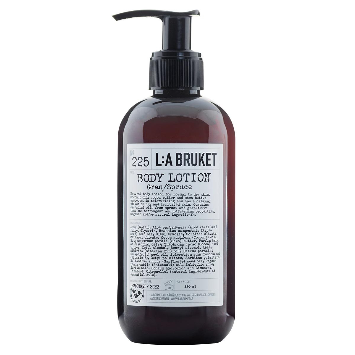 L:A Bruket No. 225 Spruce Body Lotion 240 ml-L:A Bruket-Oak Manor Fragrances