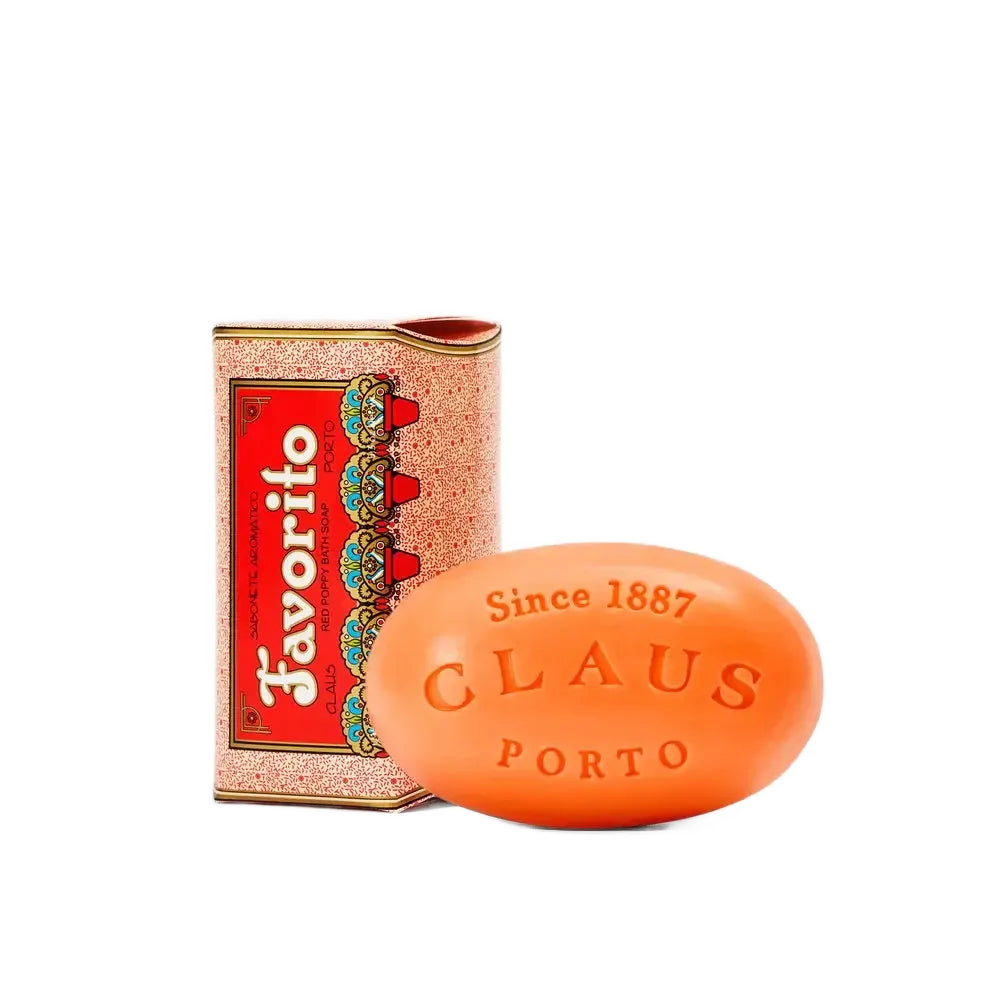 Claus Porto Favorito Red Poppy Soap Bar 150 g (5.3 oz)-Claus Porto-Oak Manor Fragrances