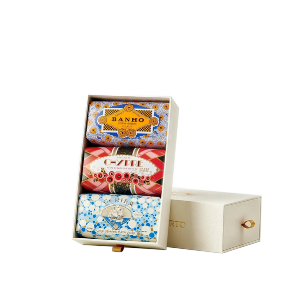 Claus Porto Deco Gift Box 3x150g Bar Soaps Set-Claus Porto-Oak Manor Fragrances