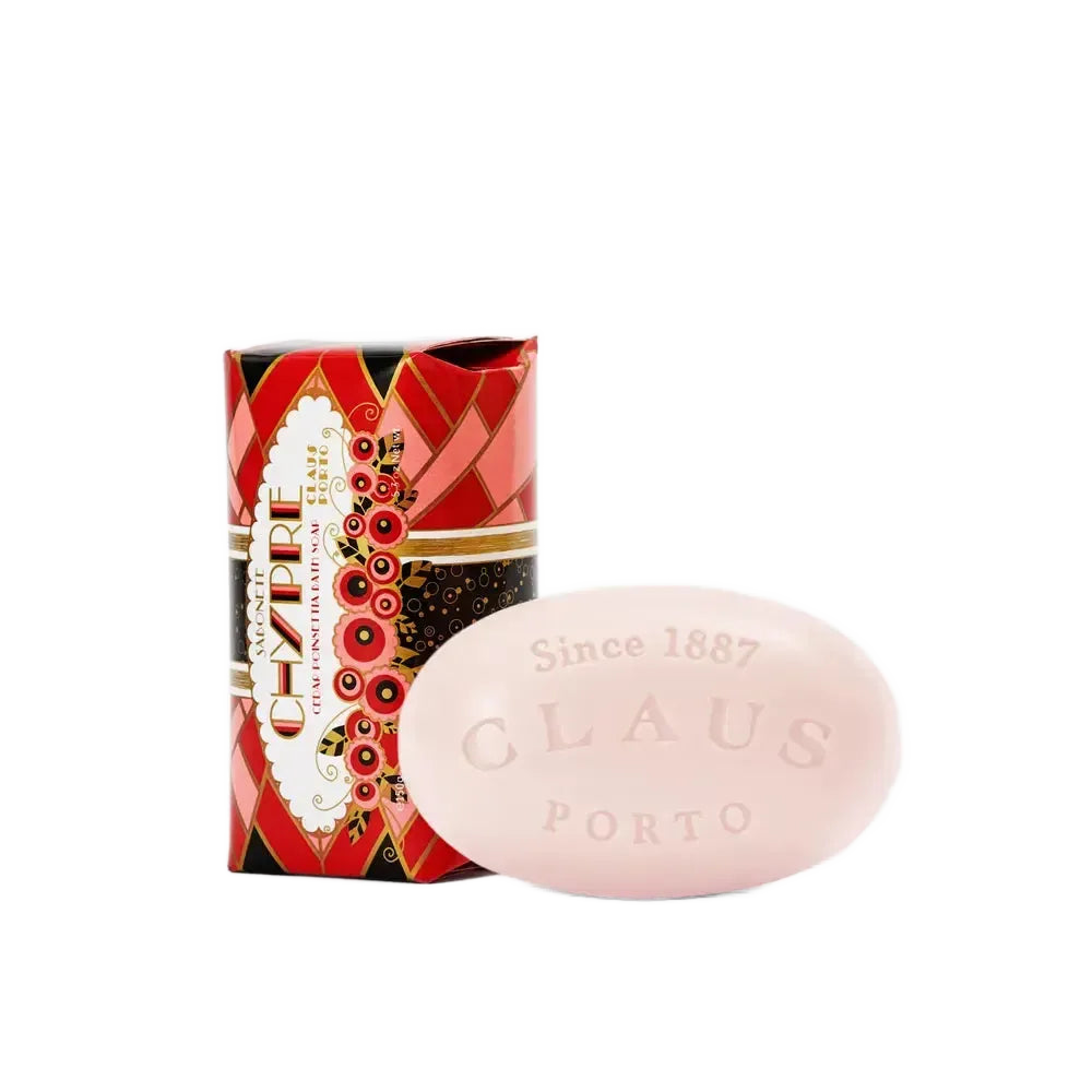 Claus Porto Chypre Cedar Poinsettia Soap Bar 150 g (5.3 oz)-Claus Porto-Oak Manor Fragrances