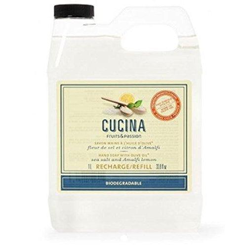 Fruits and Passion Cucina Sea Salt and Amalfi Lemon Purifying Hand Wash Refill-Fruits and Passion Cucina-Oak Manor Fragrances