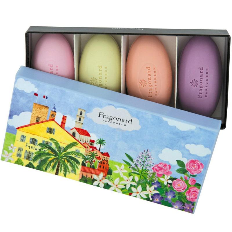 Fragonard Riviera 4 Guest Soap Gift Set-Fragonard Parfumeur-Oak Manor Fragrances