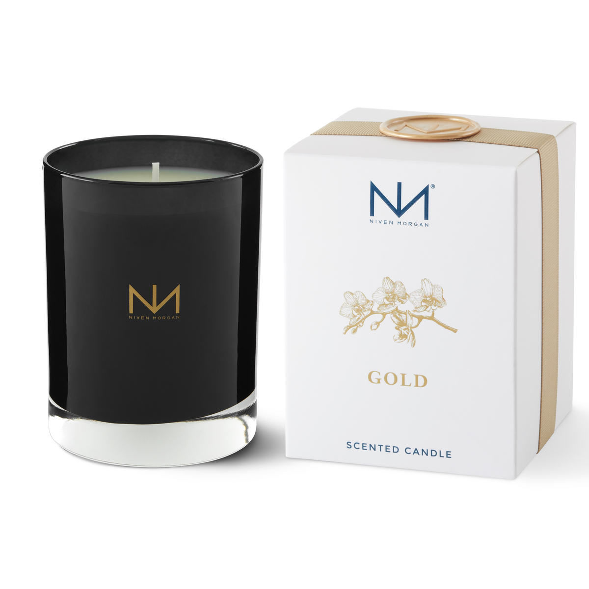 Niven Morgan Gold Candle in Box-Niven Morgan-Oak Manor Fragrances