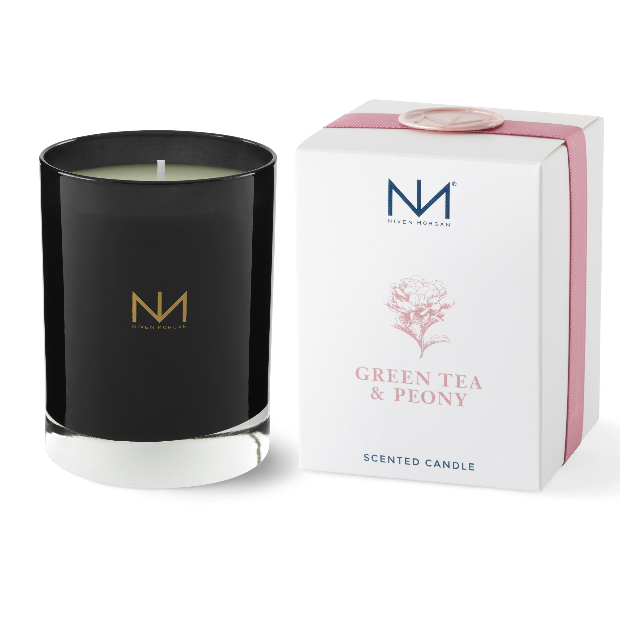 Niven Morgan Green Tea and Peony Candle-Niven Morgan-Oak Manor Fragrances