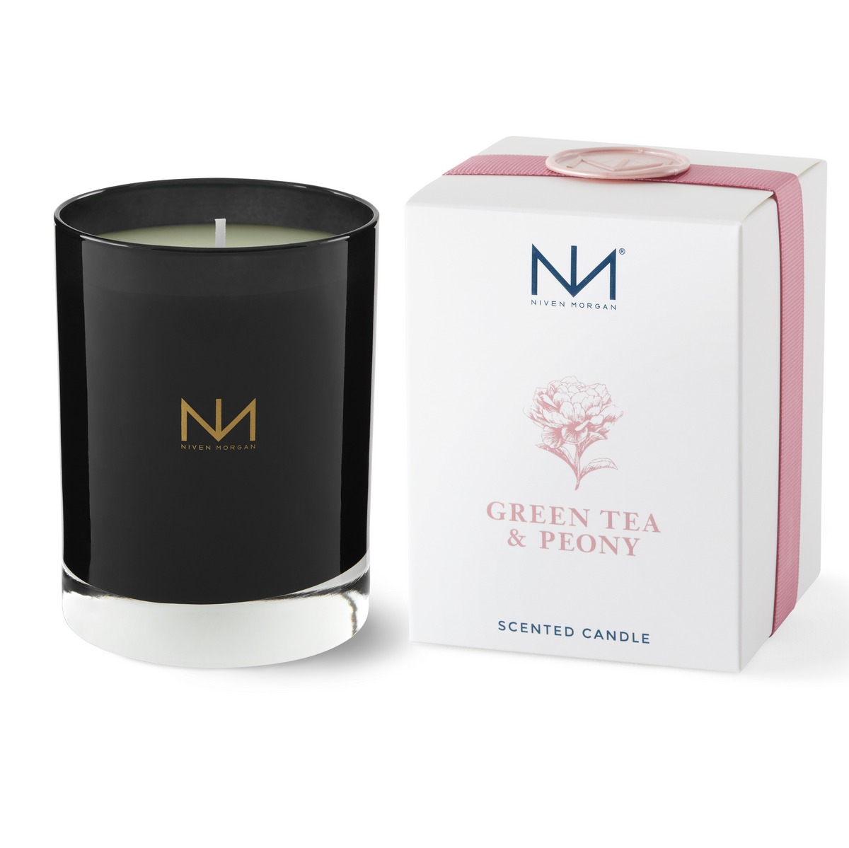 Niven Morgan Green Tea and Peony Candle – Oak Manor Fragrances
