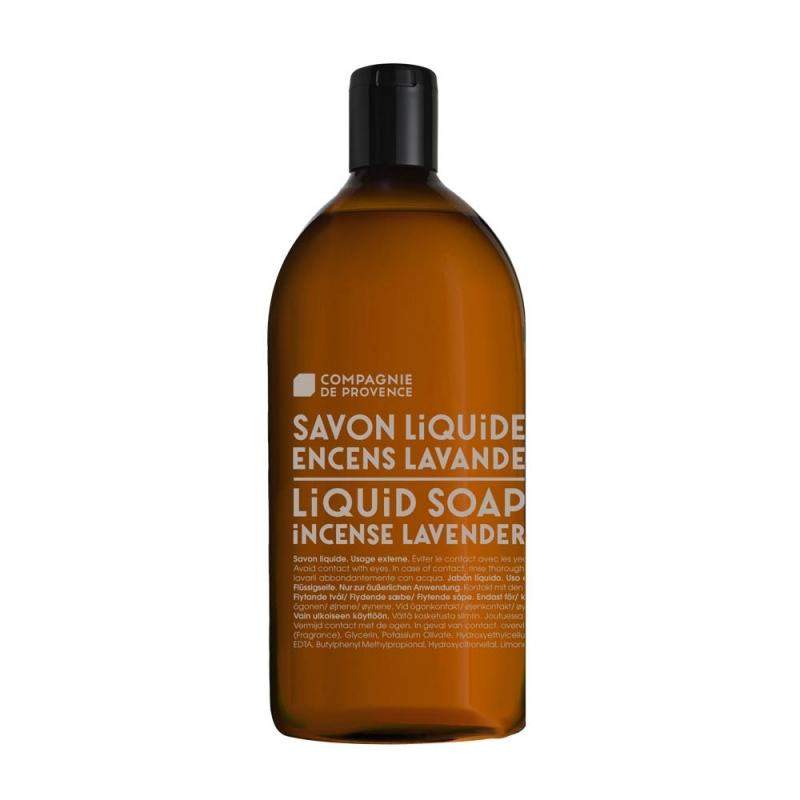 Compagnie de Provence Incense Lavender Liquid Soap Refill-Compagnie de Provence Savon de Marseille-Oak Manor Fragrances