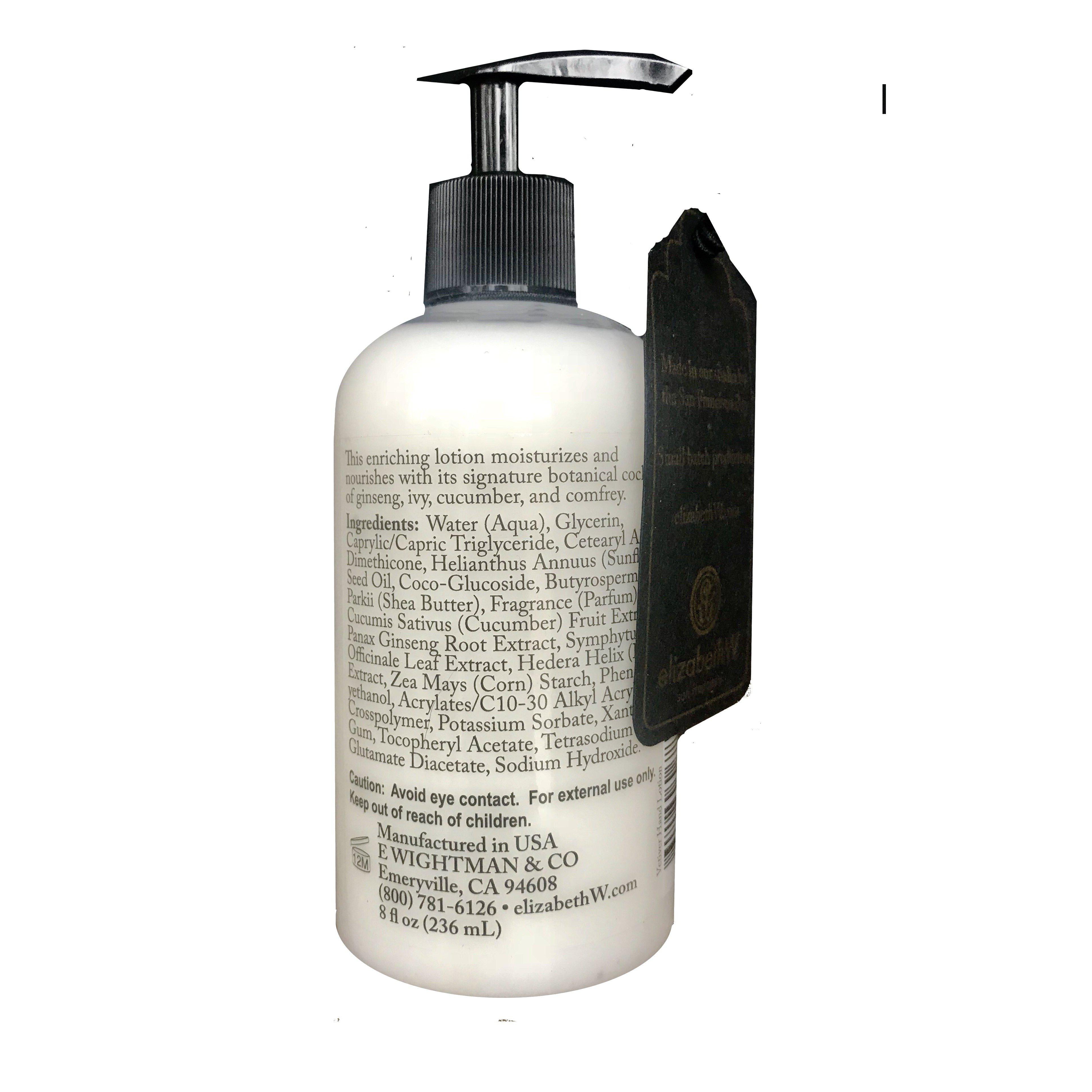 Elizabeth W Hand Lotion Vetiver 8 oz-Elizabeth W-Oak Manor Fragrances