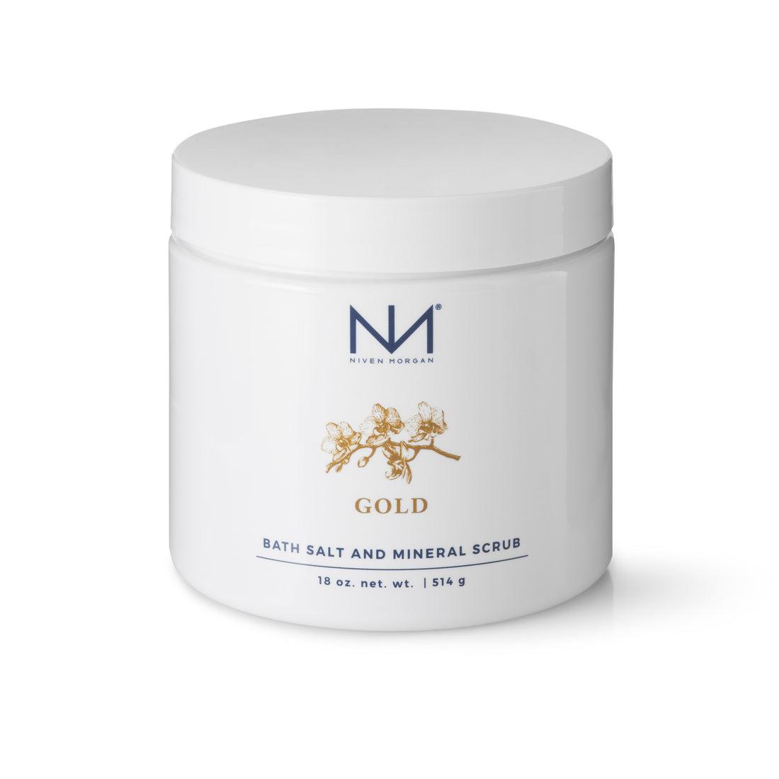 Niven Morgan Gold Bath Salt and Mineral Scrub-Niven Morgan-Oak Manor Fragrances