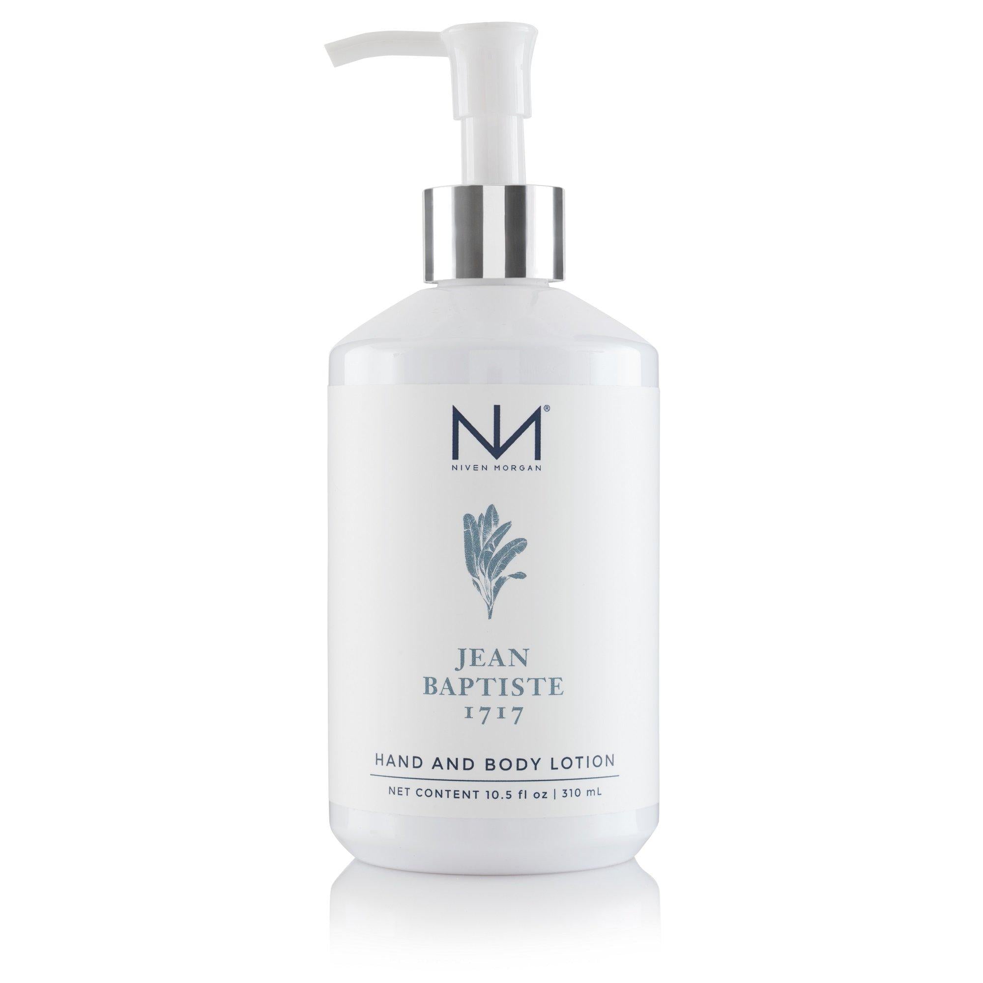 Niven Morgan Jean Baptiste 1717 Hand and Body Lotion 10.5 oz-Niven Morgan-Oak Manor Fragrances