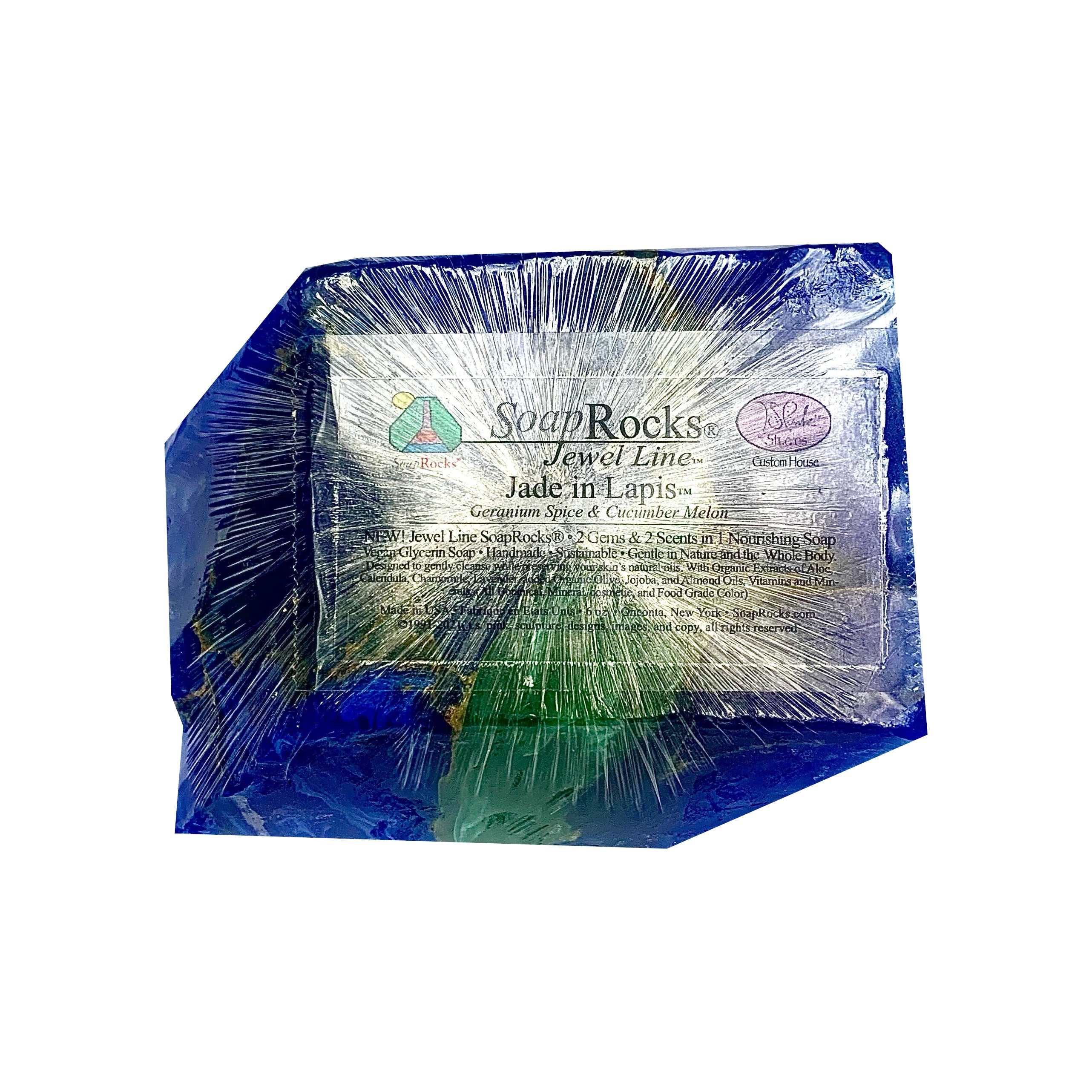 T.S. Pink SoapRocks 6 oz Jewel Collection Jade in Lapis-T.S. Pink SoapRocks-Oak Manor Fragrances