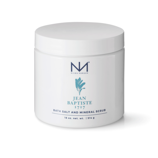 Niven Morgan Jean Baptiste 1717 Bath Salt and Mineral Scrub 18 oz-Niven Morgan-Oak Manor Fragrances