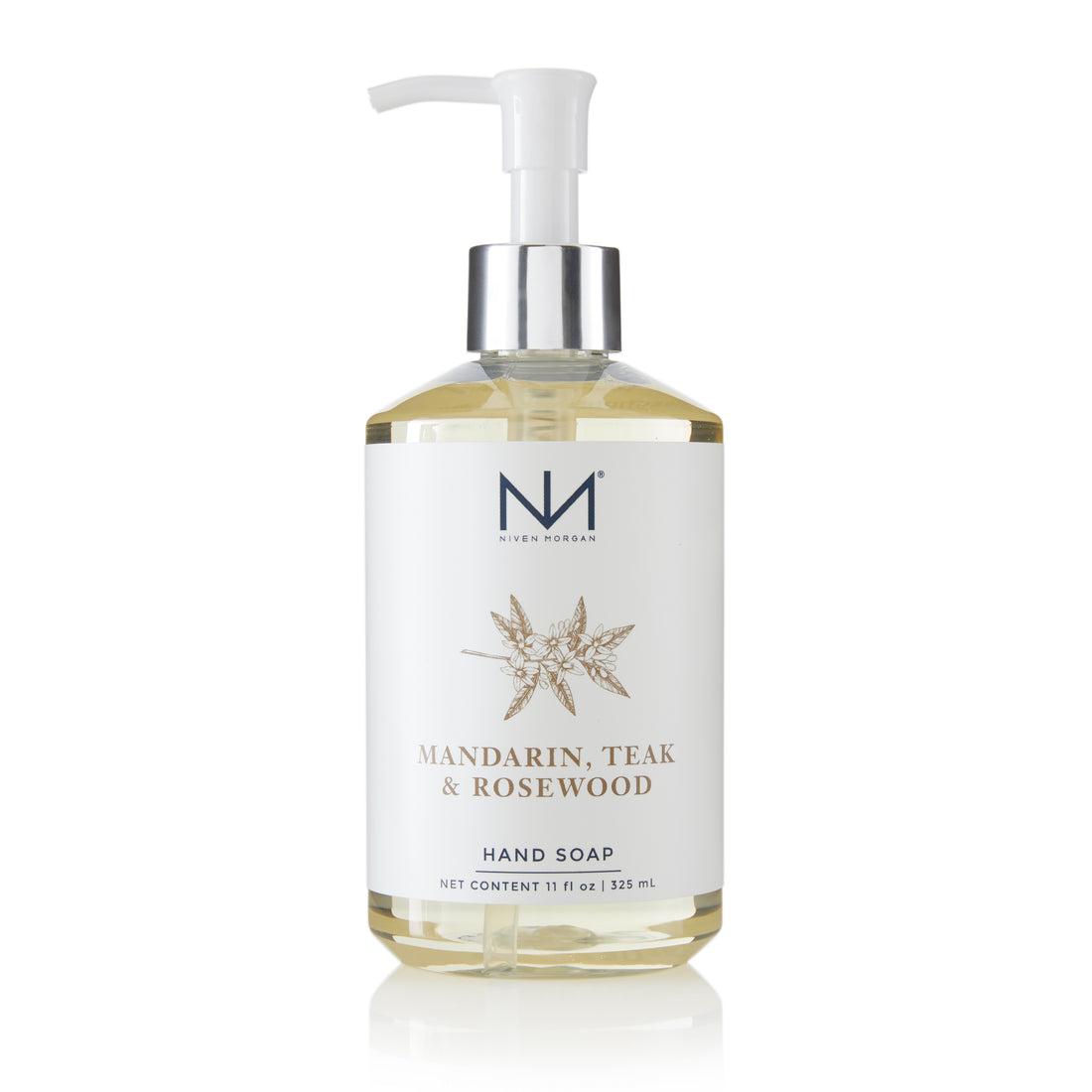 Niven Morgan Mandarin Teak and Rosewood Hand Soap-Niven Morgan-Oak Manor Fragrances