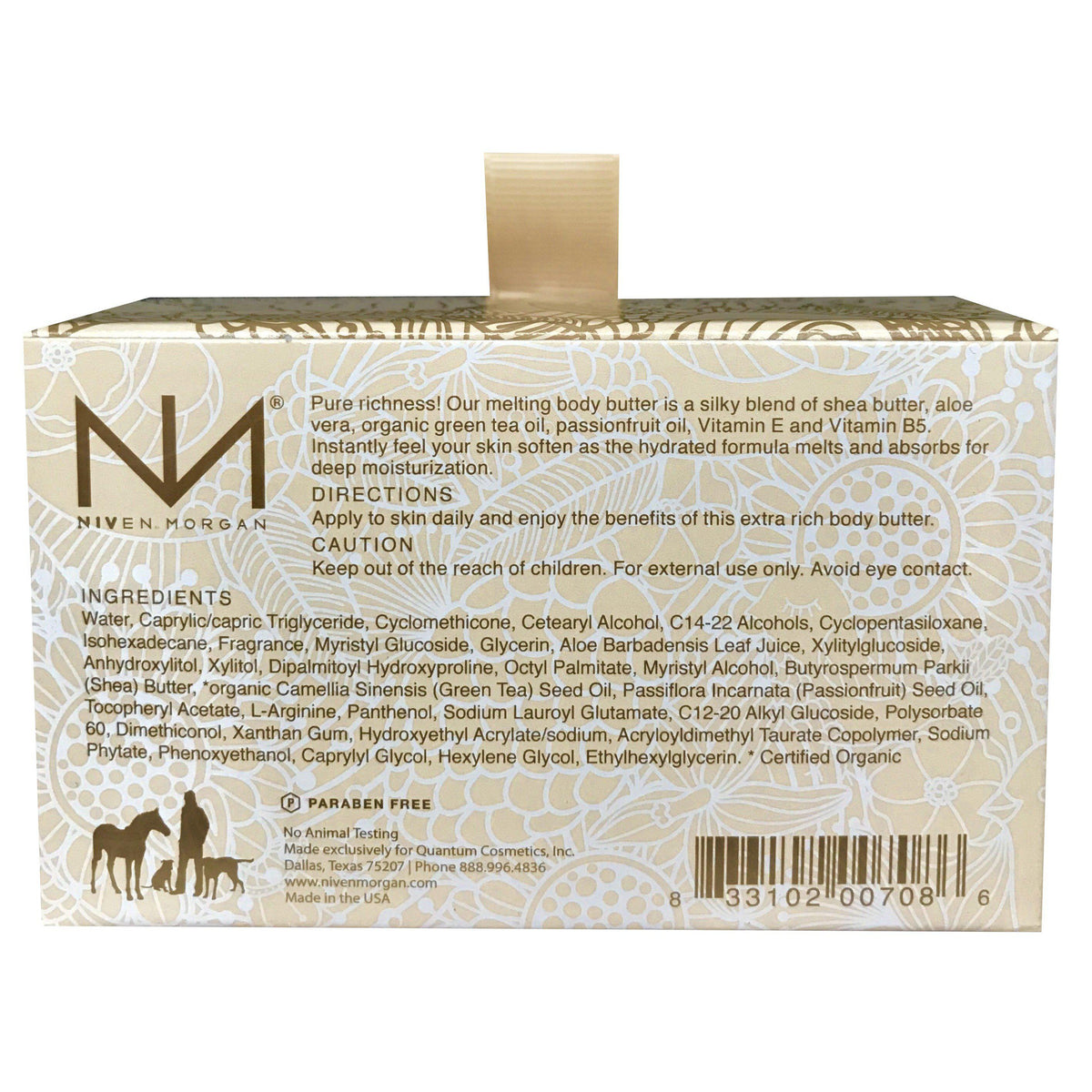 Niven Morgan Gold Body Butter-Niven Morgan-Oak Manor Fragrances