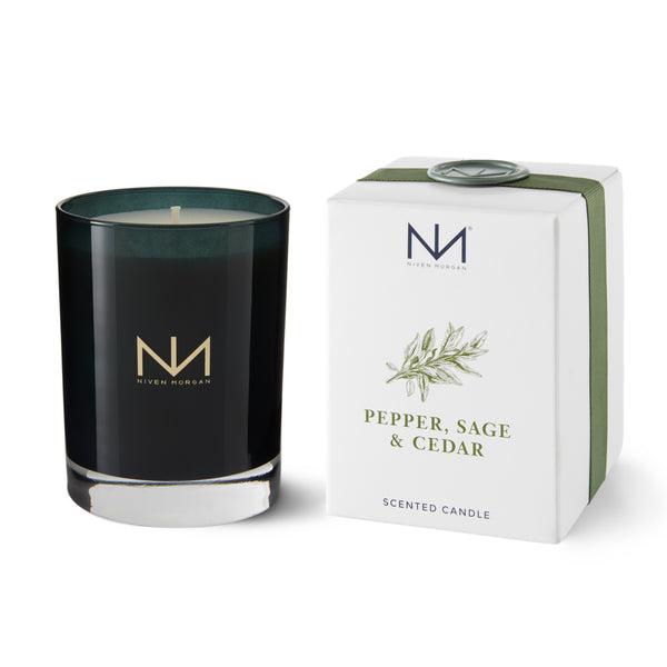 Niven Morgan Pepper, Sage, and Cedar Candle-Niven Morgan-Oak Manor Fragrances