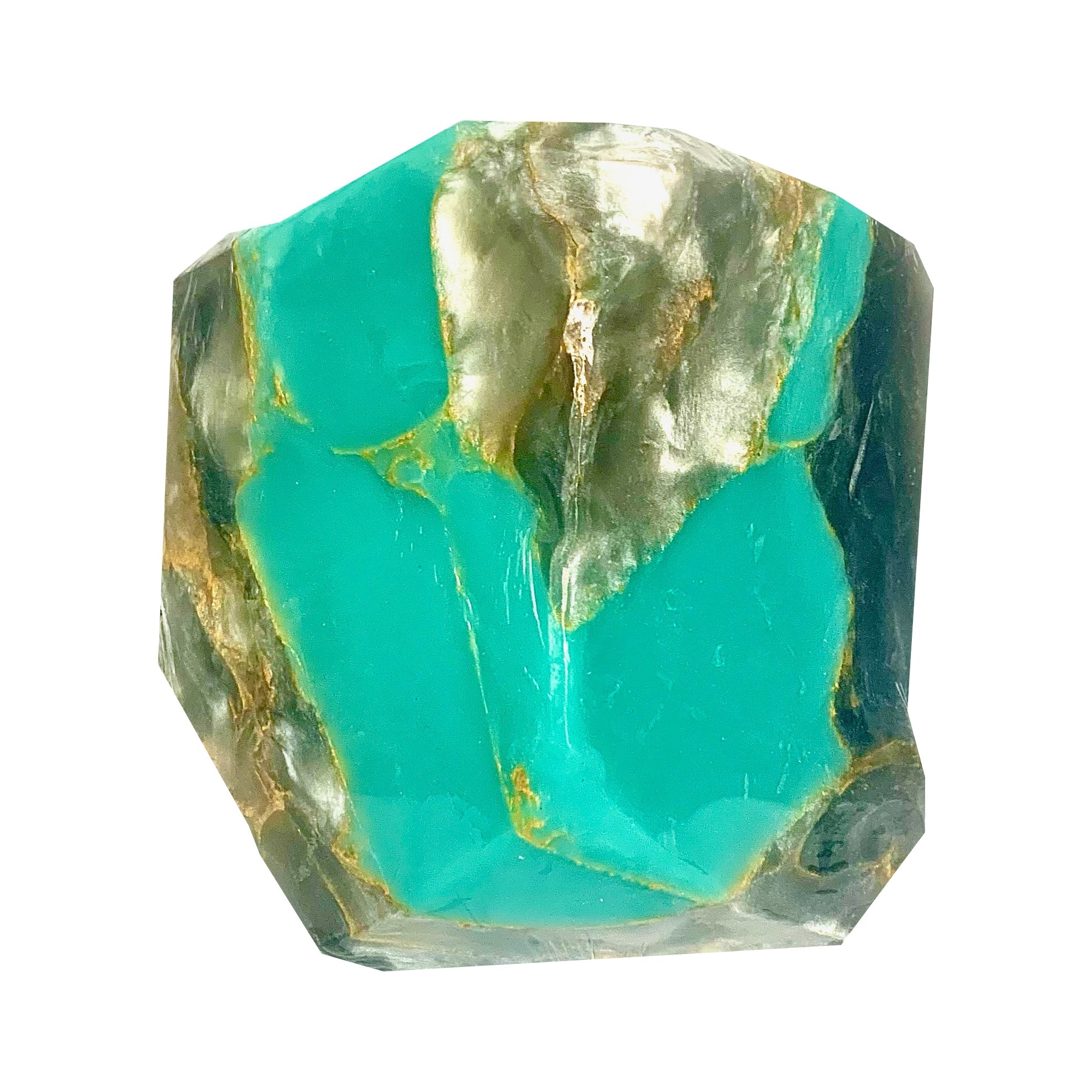 T.S. Pink SoapRocks 6 oz Jewel Collection Turquoise in Silver-T.S. Pink SoapRocks-Oak Manor Fragrances