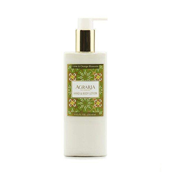Agraria Home Lime and Orange Blossoms Hand and Body Lotion 8.45 oz-Agraria San Francisco Home-Oak Manor Fragrances