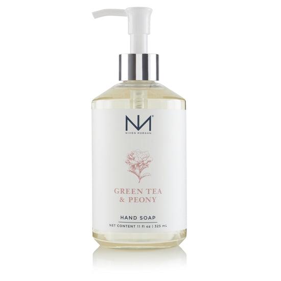 Niven Morgan Green Tea and Peony Hand Soap 11 oz-Niven Morgan-Oak Manor Fragrances