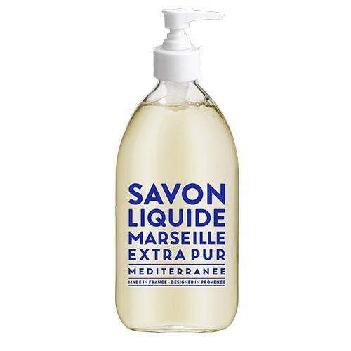 Compagnie de Provence Mediterranean Sea Liquid Marseille Soap 16.7 oz Glass Bottle-Compagnie de Provence Savon de Marseille-Oak Manor Fragrances