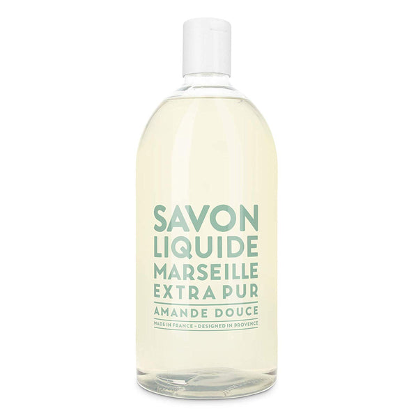Compagnie de Provence Sweet Almond Liquid Hand Soap Refill 33.8 oz-Compagnie de Provence Savon de Marseille-Oak Manor Fragrances