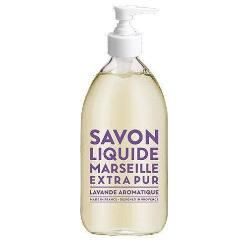 Compagnie de Provence Aromatic Lavender Liquid Marseille Soap 16.7 oz Glass-Compagnie de Provence Savon de Marseille-Oak Manor Fragrances