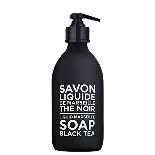 Compagnie de Provence Black Tea Liquid Marseille Soap 10 oz Glass Bottle-Compagnie de Provence Savon de Marseille-Oak Manor Fragrances