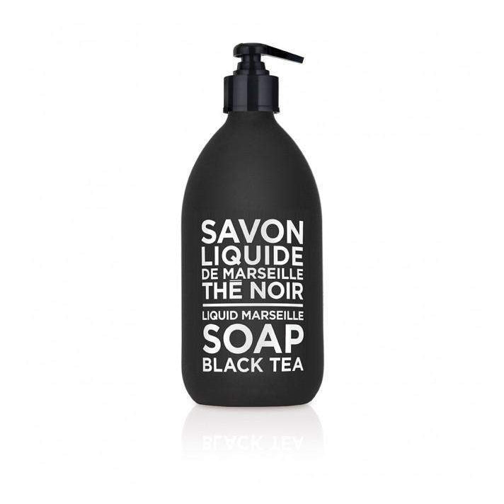 Compagnie de Provence Black Tea Liquid Marseille Soap 16.9 oz Glass Bottle-Compagnie de Provence Savon de Marseille-Oak Manor Fragrances
