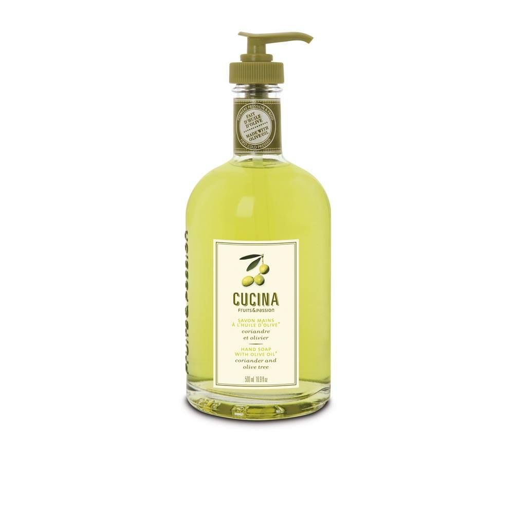 Fruits and Passion Cucina Coriander and Olive Tree Hand Wash Liquid Soap 16.9 Oz-Fruits and Passion Cucina-Oak Manor Fragrances