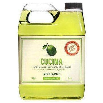 Cucina Lime Zest and Cypress Purifying Hand Wash Refill-Fruits and Passion Cucina-Oak Manor Fragrances