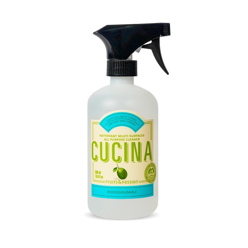 Fruits and Passion Cucina All Purpose Cleaner Spray Lime Zest 16.9 oz-Fruits and Passion Cucina-Oak Manor Fragrances