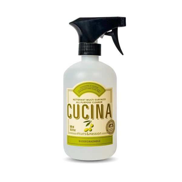 Fruits and Passion Cucina All Purpose Cleaner Spray Coriander and Olive Tree 16.9 oz-Fruits and Passion Cucina-Oak Manor Fragrances