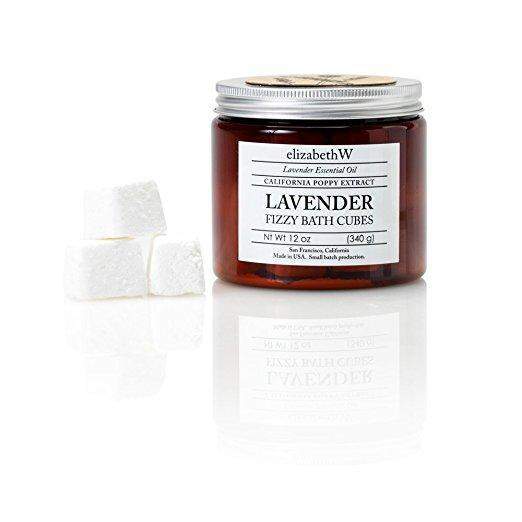 Elizabeth W Lavender Fizzy Bath Cubes-Elizabeth W-Oak Manor Fragrances